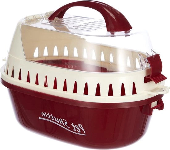 Carriobag per Gatti - Rosso - 25x19x18 cm - Adatto per il trasporto colorato