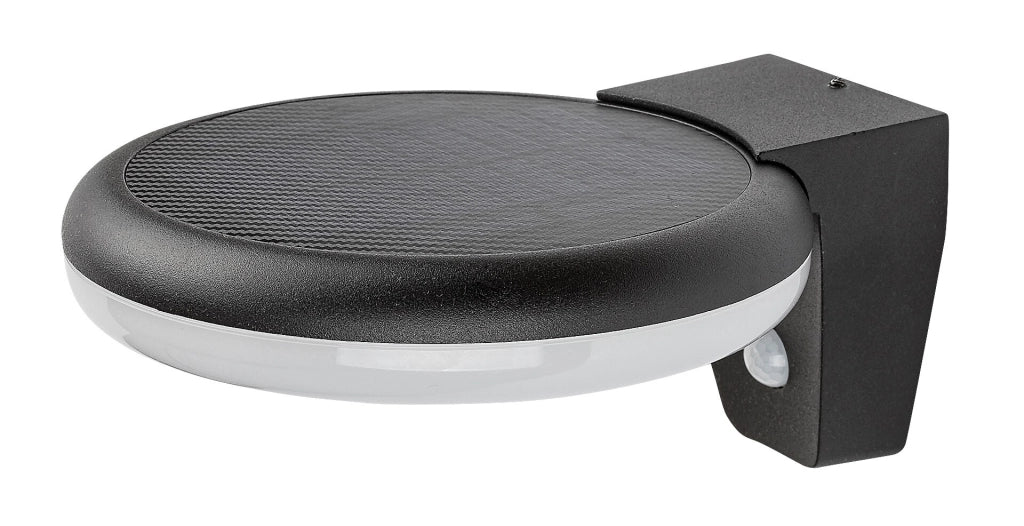 Applique solare LED 4W con sensore movimento nera Rabalux