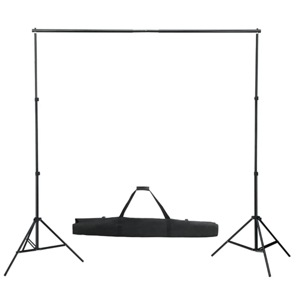 Sistema Portafondale Foto con Fondale 600x300 cm Nero 160061