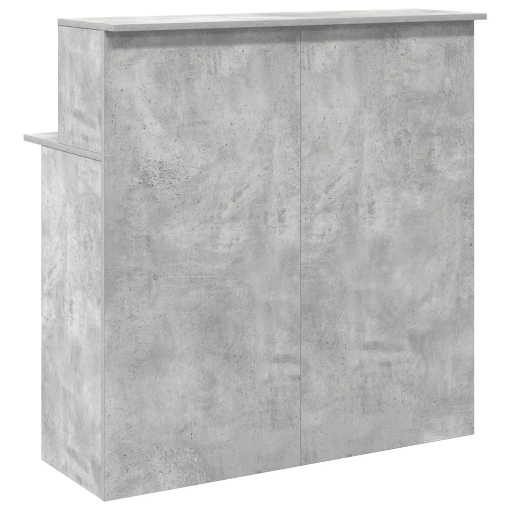 Banco Reception Grigio Cemento 100x50x103,5cm Legno Multistrato 859027