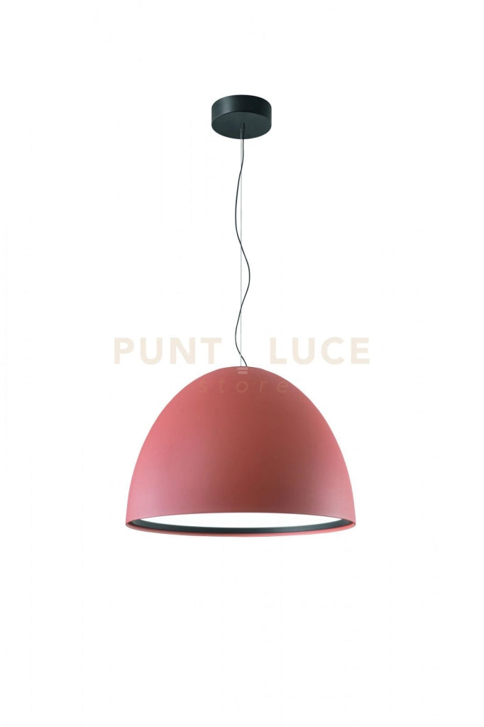 SOSPENSIONE CUPOLA 1 LUCE A LED 50W 3000K 4691LM D.60 TERRA IN ALLUMINIO VERNICIATO