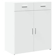 Buffet credenza cassettiera mobiletto mobile contenitore organizer per cucina soggiorno salotto 80 x 42,5 x 93 cm legno ingegnerizzato bianco 02_0030521