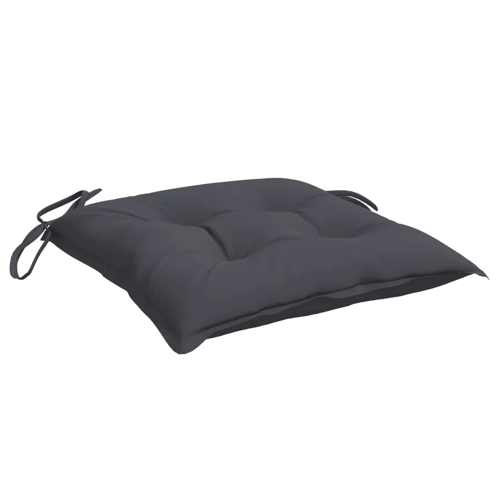 Cuscini per Sedia 4 pz Antracite 40x40x7 cm in Tessuto Oxford