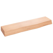 Ripiano Muro | Scaffale a Parete | Mensole Parete Marrone Chiaro 40x10x4 cm Massello Rovere Trattato