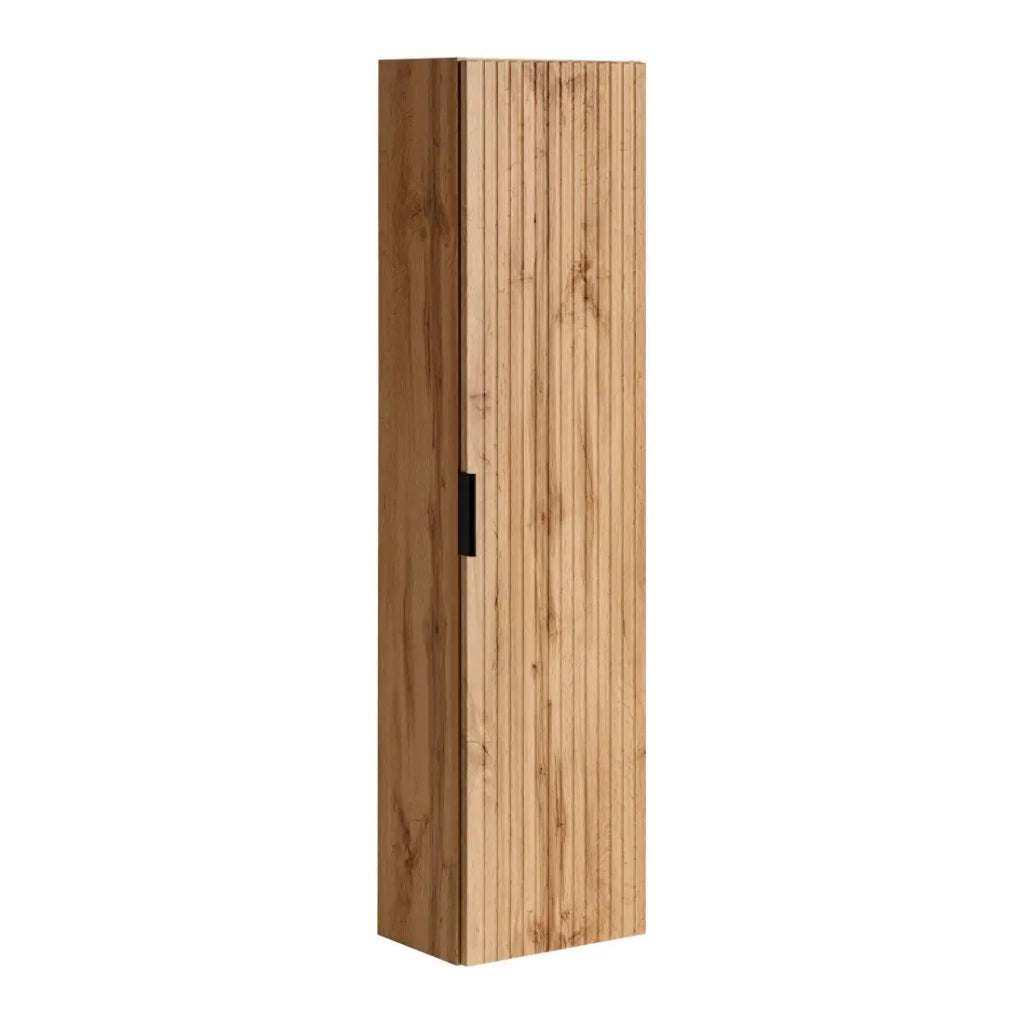 Colonna bagno sospesa NOXERA – 1 porta – Colore quercia wotan – Altezza 140 cm