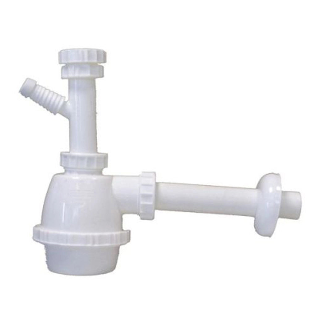 Sifone moplen 1 via attacco lavatrice plastica bianco