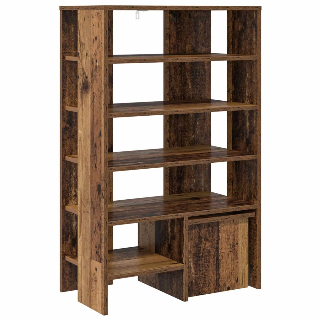 Mobile per scarpe 2 pz-Set di 2 Scarpiera Legno vecchio Legno multistrato