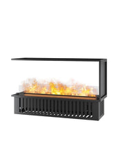 INVAPO U1200 - Camino a vapore acqueo a LED multicolore trifacciale con riempimento automatico