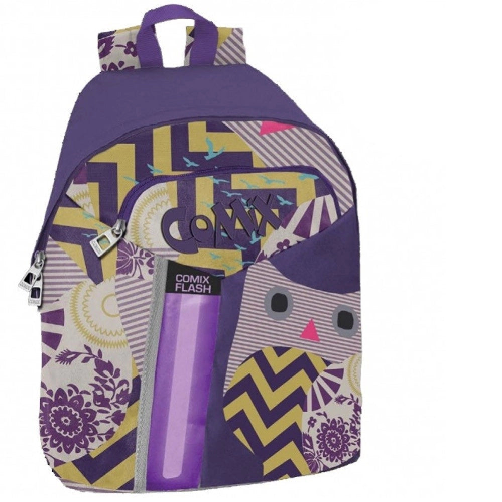 Trade Shop - Zaino Americano Comix Flash Scuola Colore Viola Fantasia 30x41x17 Cm -