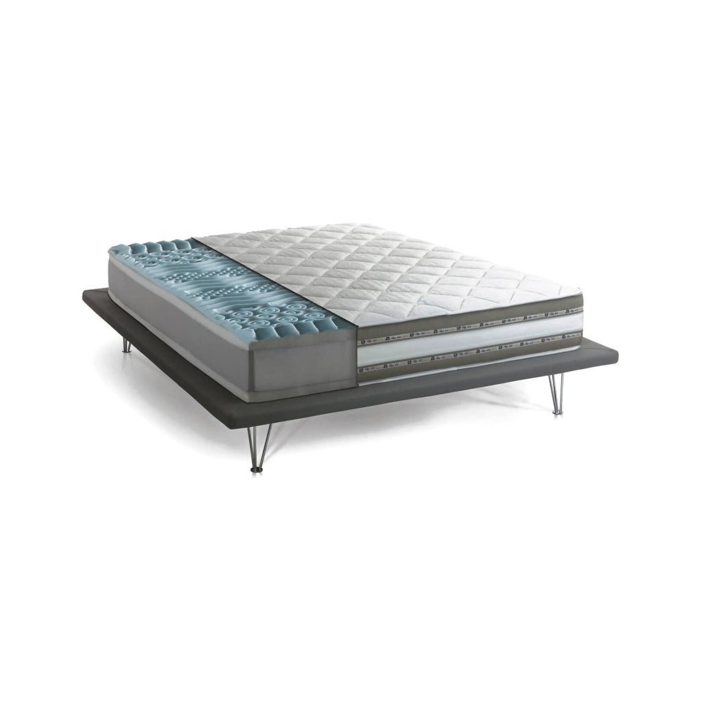 Aksi, Materasso Singolo Sfoderabile Made in Italy, 200x90x27h cm Bianco