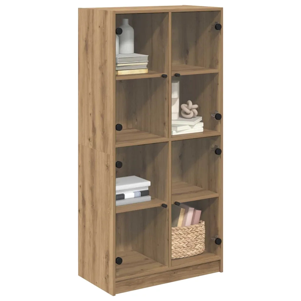 Credenza-Buffet-Armadio da cucina Rovere artigianale 68 x 37 x 142 cm Legno multistrato