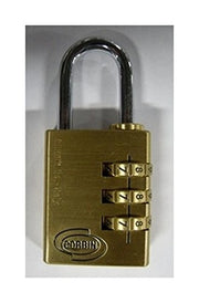 Lucchetto a Combinazione Yale Corbin Ottone Arco Cromato Mm 40
