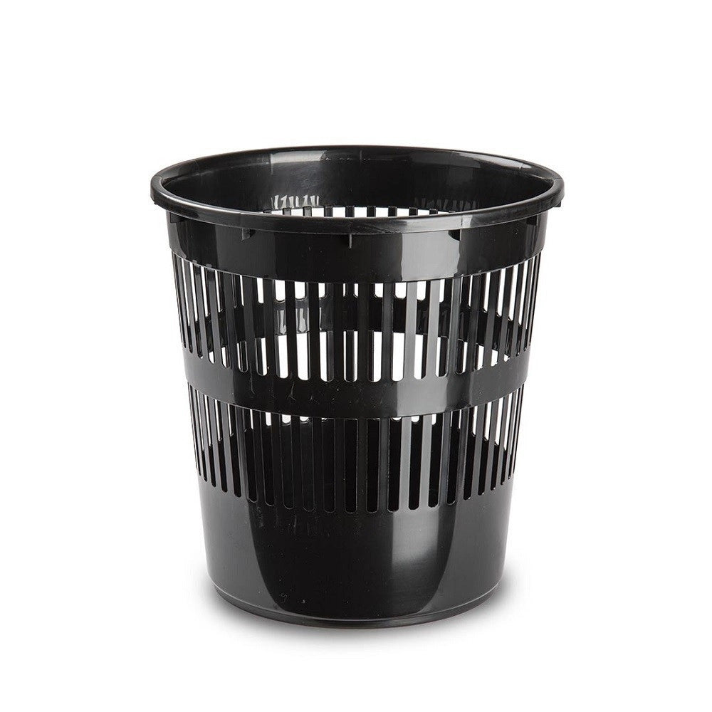 Trade Shop - Pattumiera Tonda Cestino In Plastica 11.3lt 27.5x27.5x28 Cm Vari Colori 11962h1 -