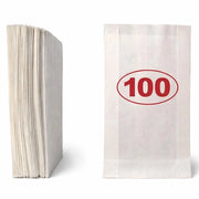 Sacchettoni in carta 20x12cm - Carta kraft - Sacchetti regalo - Sacchetti per cibo - Sacchetti per popcorn - Sacchetti per feste - Adatti a tutte le età