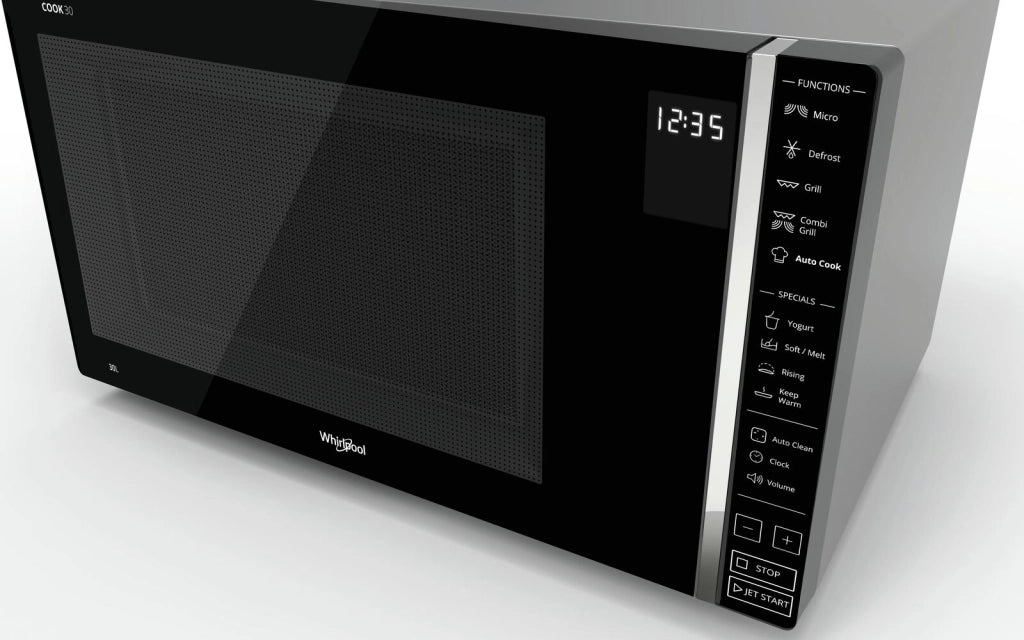 Whirlpool MWP 303 SB Superficie piana Microonde combinato 30 L 900 W Nero, Argento