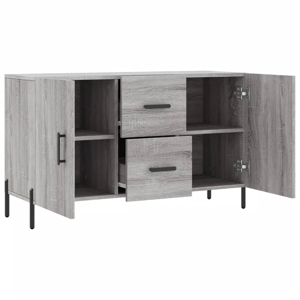 Credenza Grigio Sonoma 100x36x60 cm in Legno Multistrato 828186