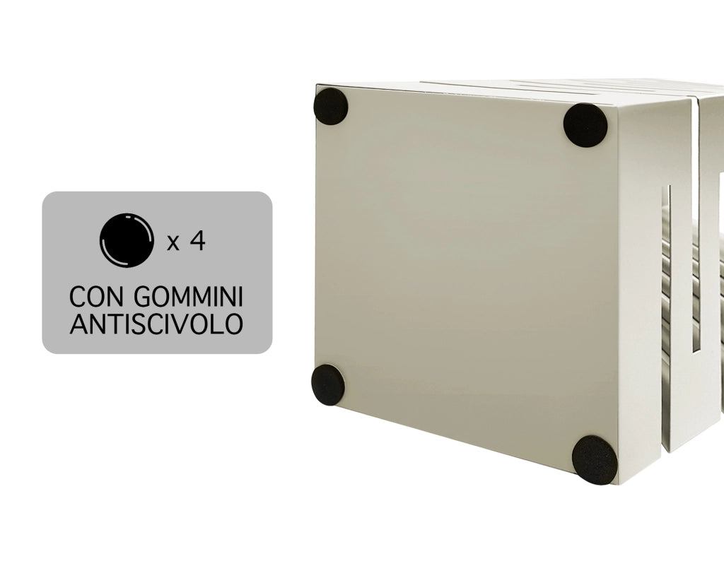 Portaombrelli Interno Esterno  Elegante in Metallo Con Ganci Per Ombrellini Design Moderno Modello 9 Tortora