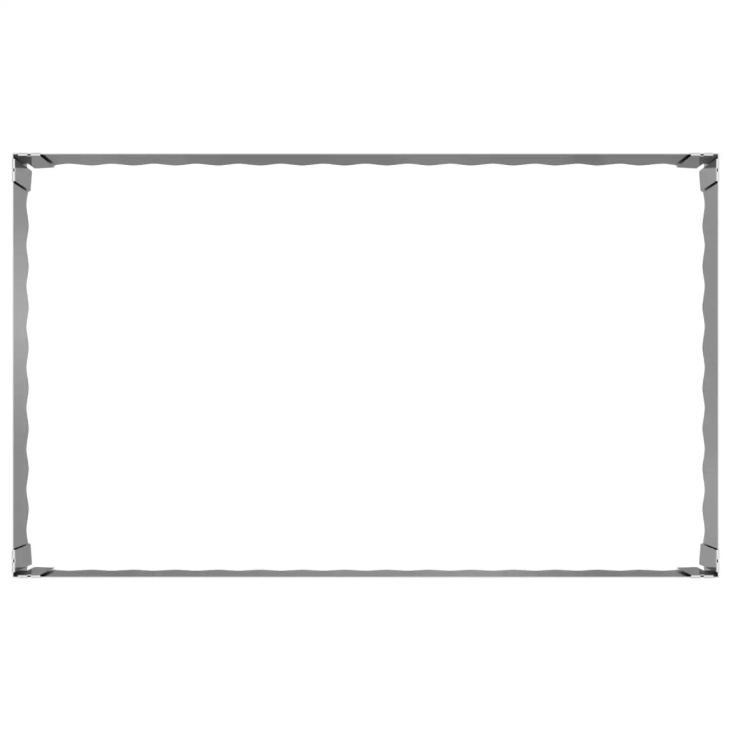 Bordura per Prato 100 x 60 x 35 cm Acciaio Argento 8008955