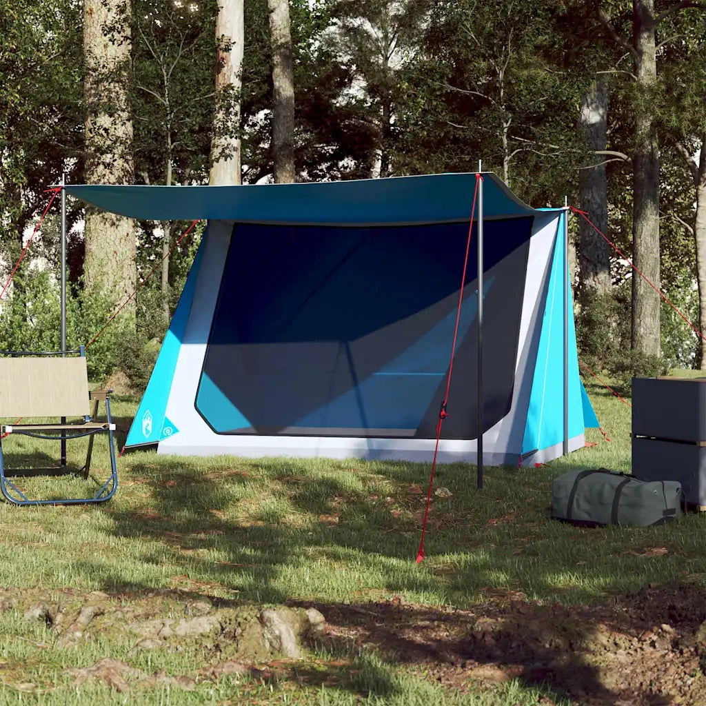 Tenda da Campeggio per 2 Persone-Tenda per Escursionismo Blu Impermeabile 653318