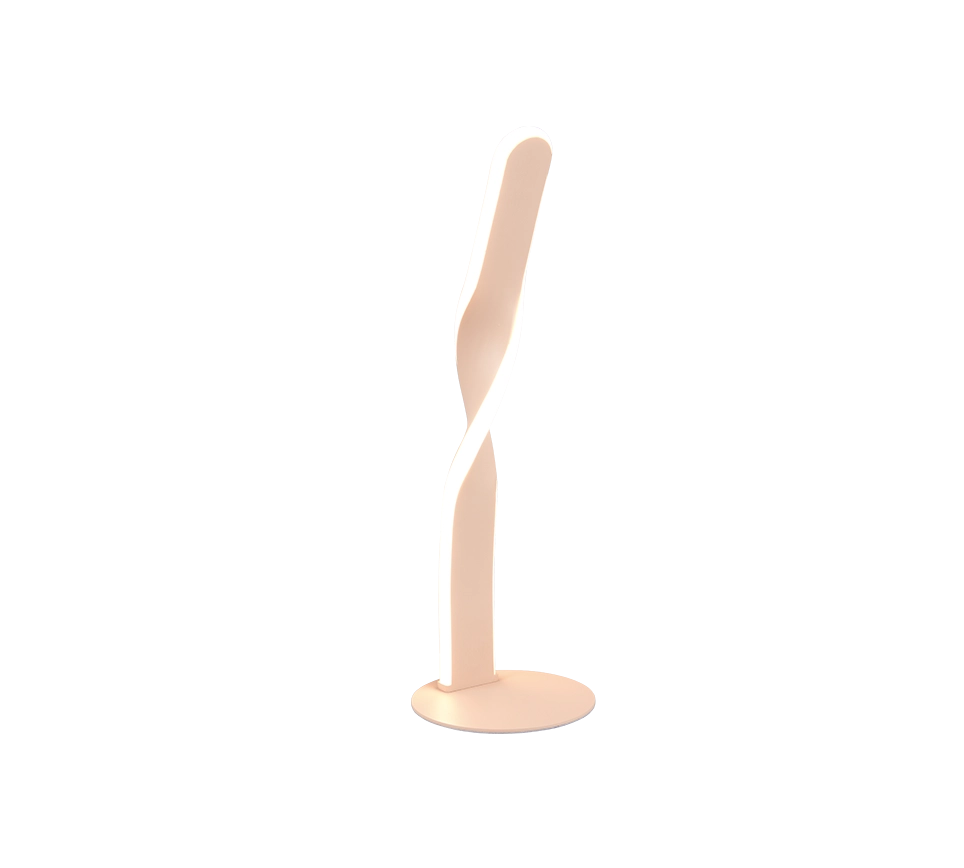 Lampada da tavolo LED, metallo, bianco, H 41 cm, Ginko
