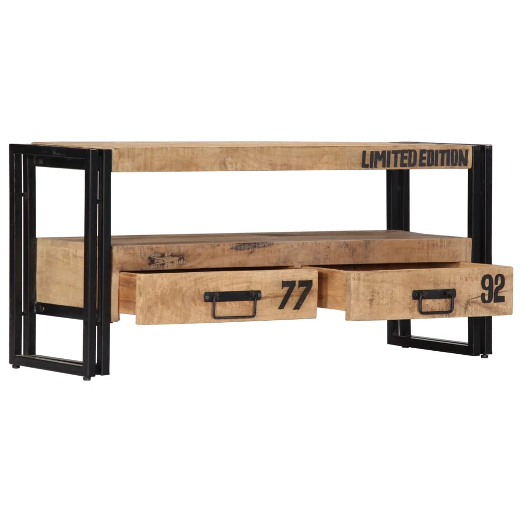 Pratico mobile porta TV/credenza di design 100 cm legno massello di mango 2502272