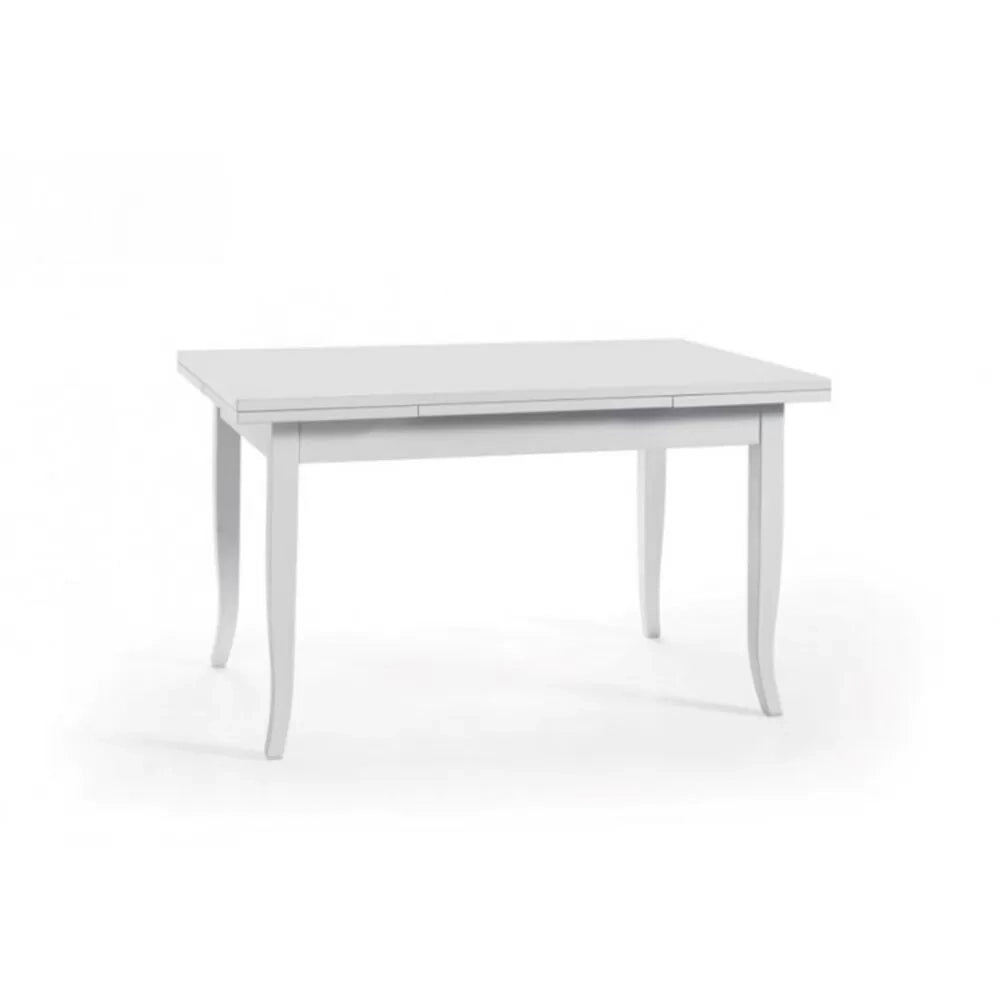 Tavolo rettangolare allungabile legno bianco 160 x 85 (1006) - Mobili 2G