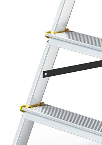 Drabest DD2X3 Scala Doppia Alluminio Pieghevole 2x3 Gradini Portata 150 Kg Certificata EN 131
