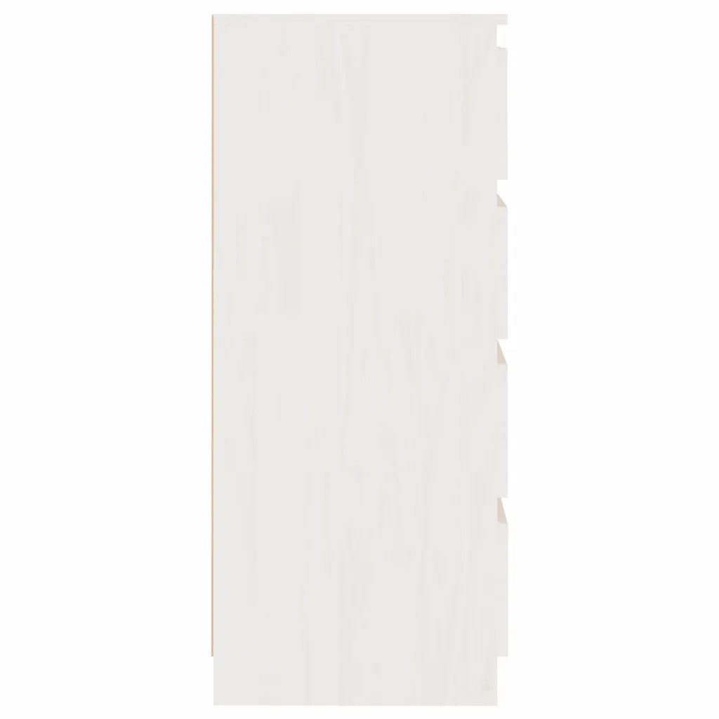Credenza Bianca 60x36x84 cm in Legno Massello di Pino cod mxl 14889