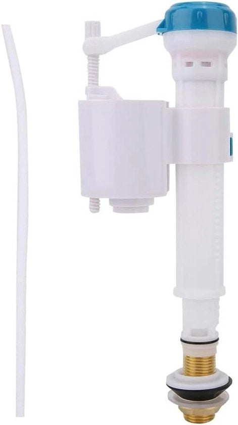 Laatklep per Doccia con Pulsante e Valtreno - Doppia Vasca - Sifone per Bagno - Design Blu Bianco - UK G1/2 formato Toilette – Efficace nel Risparmio d'Acqua e Sostenibile - Facile da Installare - Stile Moderno