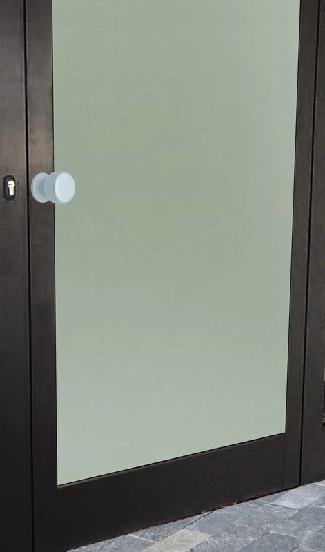Pomolo fisso per porta SAGUATTI 175/50EB in alluminio argento satinato