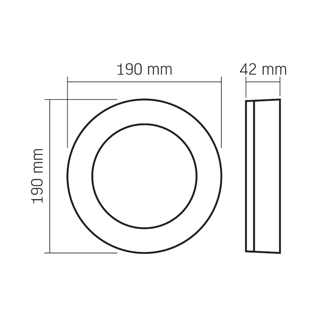 Applique esterna tonda nero/bianco LED 15W IP65 Lena Videx