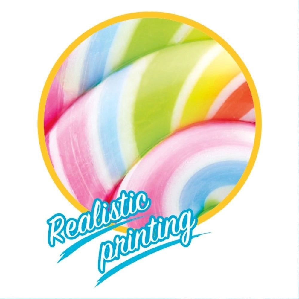 Trade Shop - Materassino Isola Gonfiabile Lollipop Lecca Lecca Mare Piscina 208x135cm -