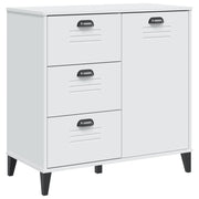 Credenza | Madia | Buffet da pranzo | Armadio da pranzo VIKEN Bianca 80x40x80 cm in Legno Multistrato