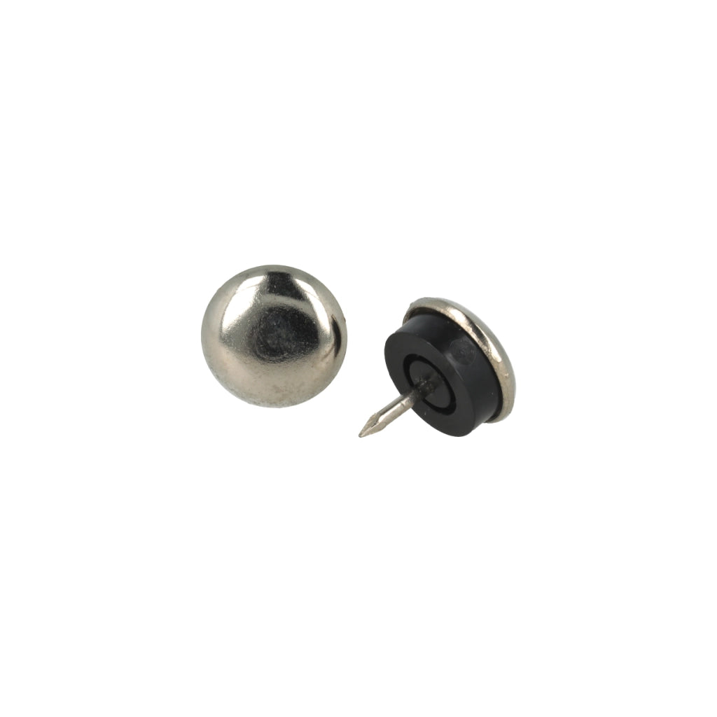 Scivoli in metallo tondi con gomma e chiodo Ã˜ 20 mm. - 8 pz.