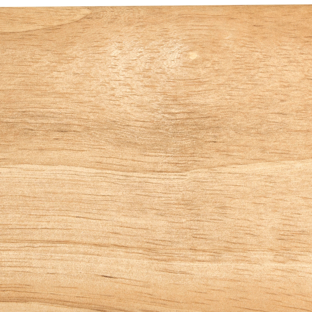 Set di 2 sedie da pranzo con struttura in legno di gomma e sedili in corda di carta senza braccioli in stile retrò per la sala da pranzo marrone e beige