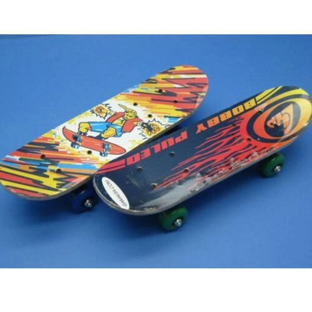 Trade Shop - Skateboard Skate In Legno Varie Fantasie Colorato Bambini Ragazzi 71cm -