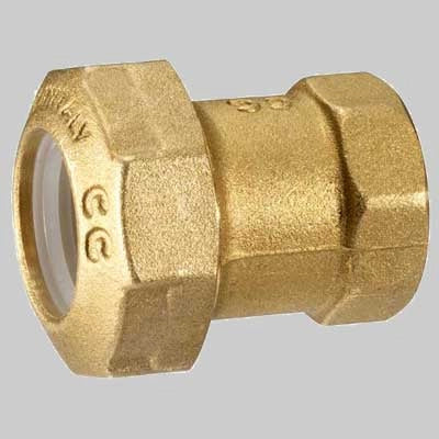RACCORDO DRITTO FEMMINA PE ANELLO RESINA  40 x 11/4     CG CAVALLETTO