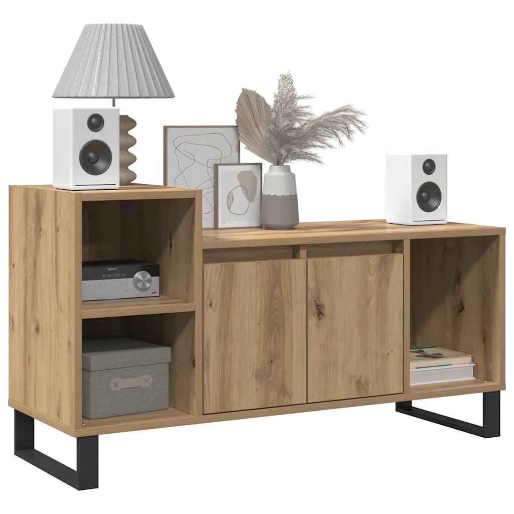 Mobile TV Rovere Artigianale 100x35x55 cm in Legno Multistrato