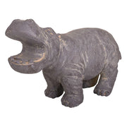 Decorativo ippopotamo di magnesio grigio 35x26x40h