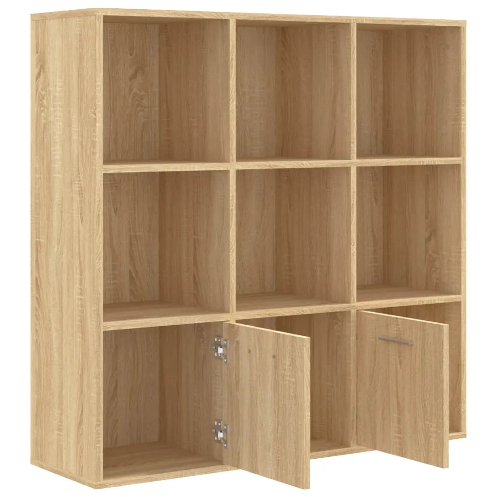Libreria-Scaffale per Libri-Mobile di Stoccaggio Rovere Sonoma 98x30x98 cm in Legno Multistrato