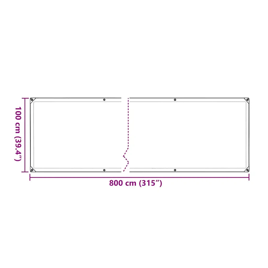 Copertura per Piante con Occhielli 1x8 m in Polietilene 3308682