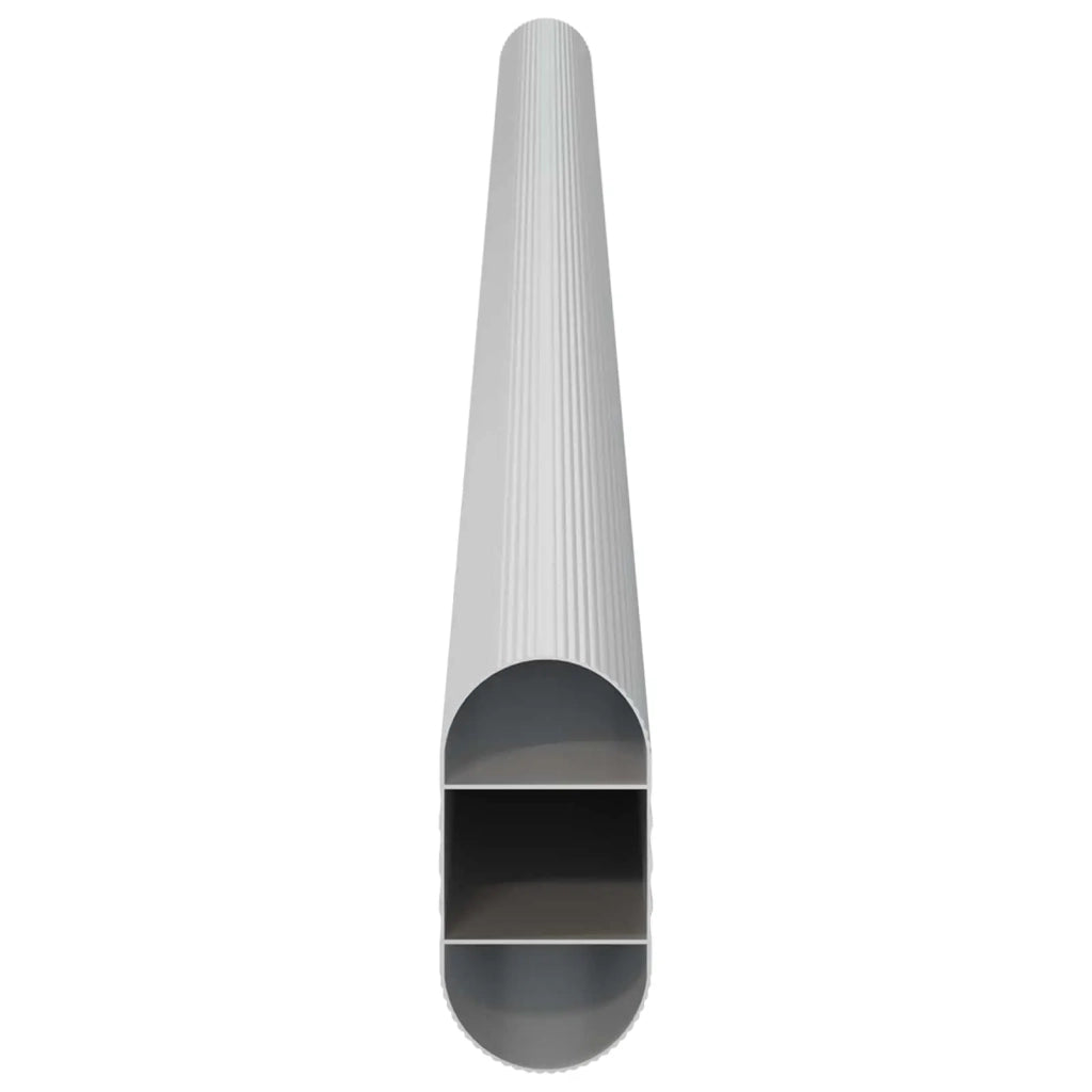 Asta per armadio 2 pz Argento 372 x 15 x 29 mm CFW7132514