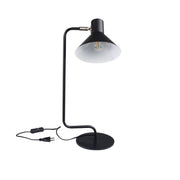Lampada da tavolo nera allungata Nedia E14 10W Kanlux