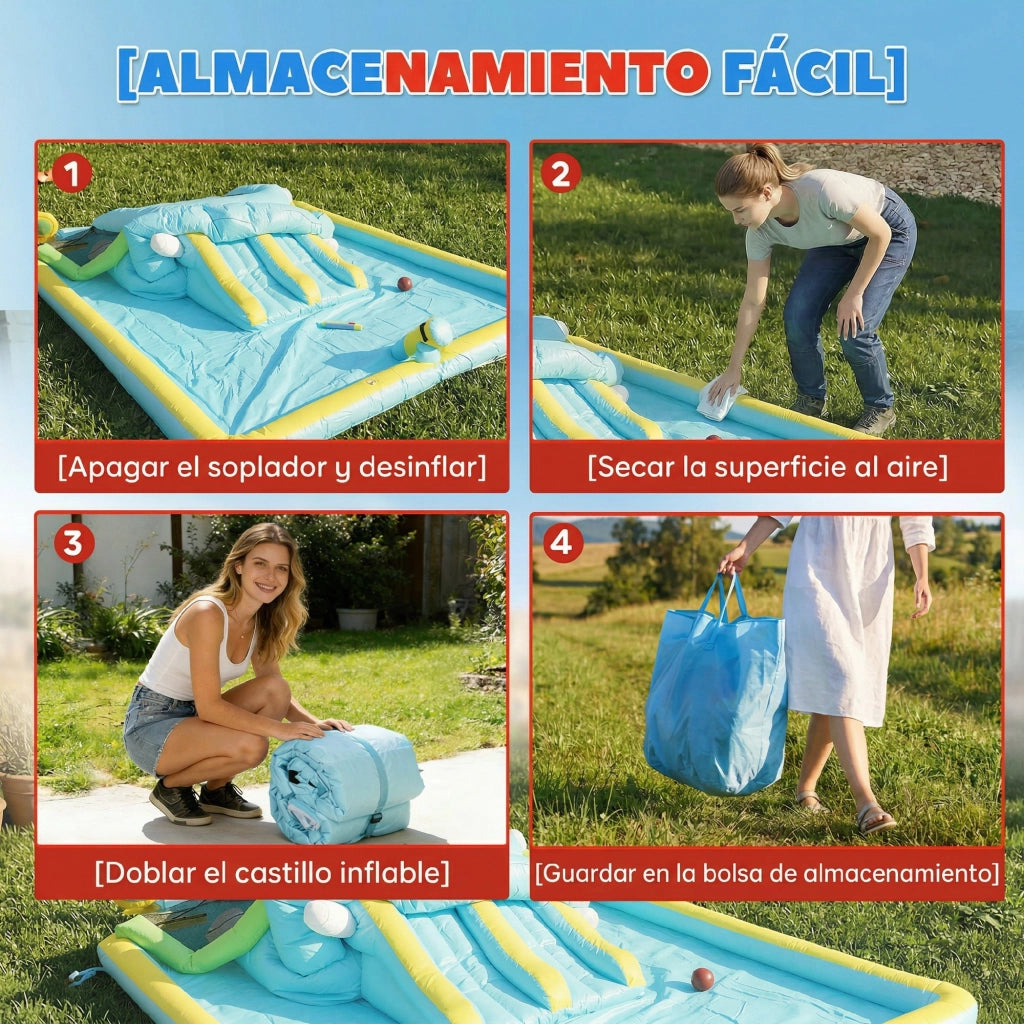 Castello gonfiabile acquatico 7 in 1 ¨C zephmum ¨C 426x360x198 cm