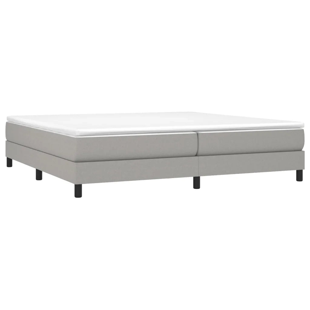 Giroletto senza Materasso Grigio Chiaro 200x200 cm Tessuto