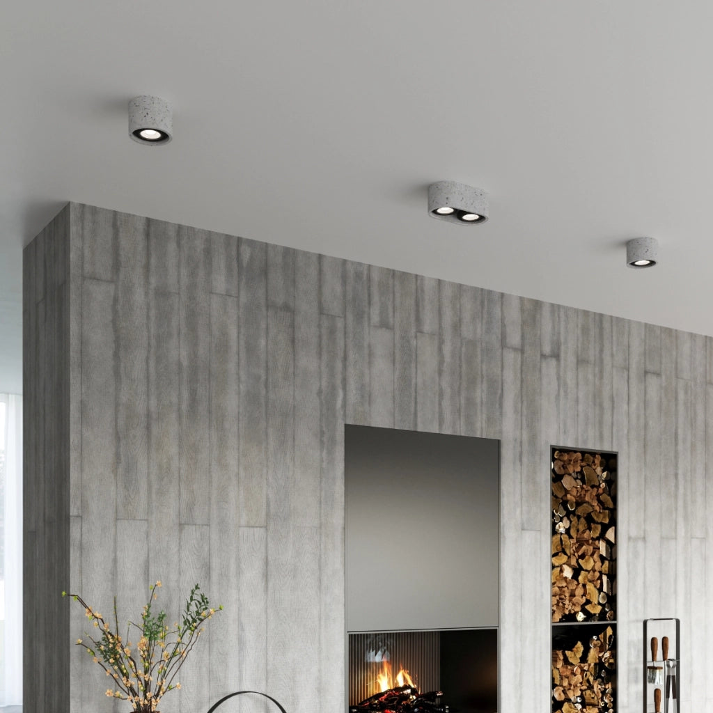 Lampada da soffitto Persian Indigo Basic grigio cemento 2x10W LED GU10 IP20