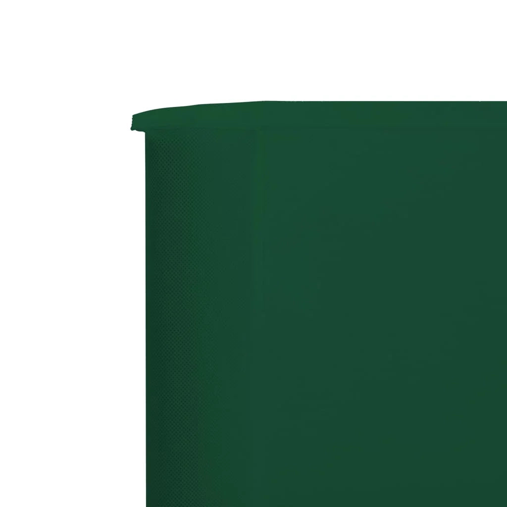 Schermo divisorio in tessuto a 3 pannelli 400 x 120 cm verde 02_0008805