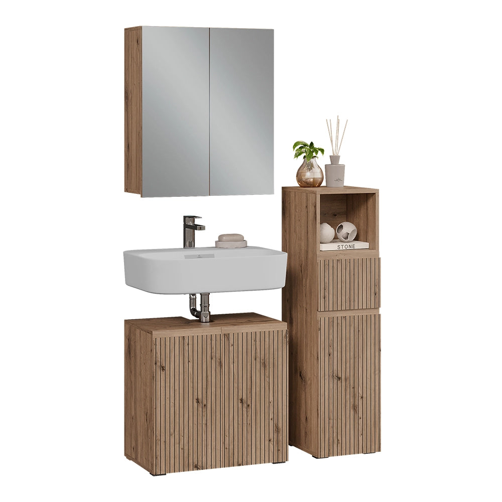 Vicco Set di mobili da bagno 3 pezzi Artigiano 3 parti