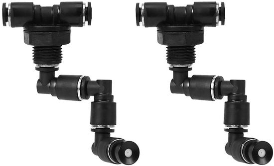 Sistema di nebulizzazione 360° regolabile - Nebulizzatore per rettili - Nebulizzatore per terrario della giungla - Nebulizzatore per raffrescamento - Struttura in plastica robusta - Facile da installare - Sistema di nebulizzazione
