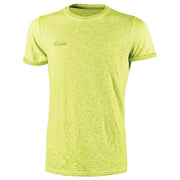 U-power WEY195YF-L Fluo Maglietta Manica Corta Slim Fit 100% Cotone 145 gr-m² Confezione 3 Pezzi Taglia L colore Giallo Fluo